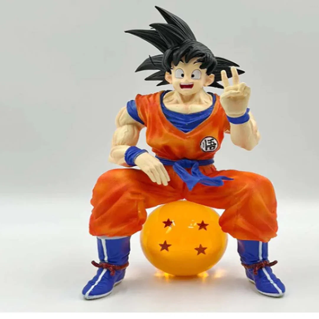 Ultimate Action Figure - Son Goku Sitting Pose 20cm Dragon Ball Action Figure | Premium Anime Collectible Model Toy HW - Jaiman Toys
