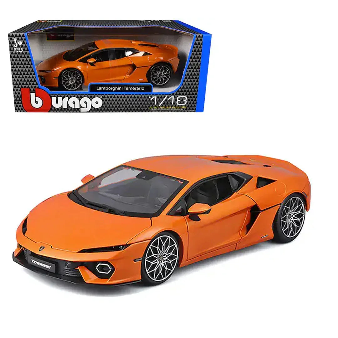 Bburago Lamborghini Temerario Orange 1:18 Diecast Model Car