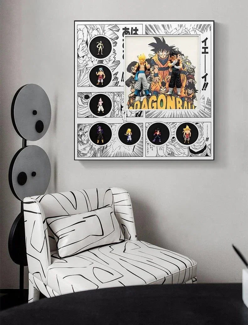 3D Dragon Ball Z Series Wall Decorative Frame – Explosive Anime Home Ornament for True Saiyan Fans - Jaiman Toys