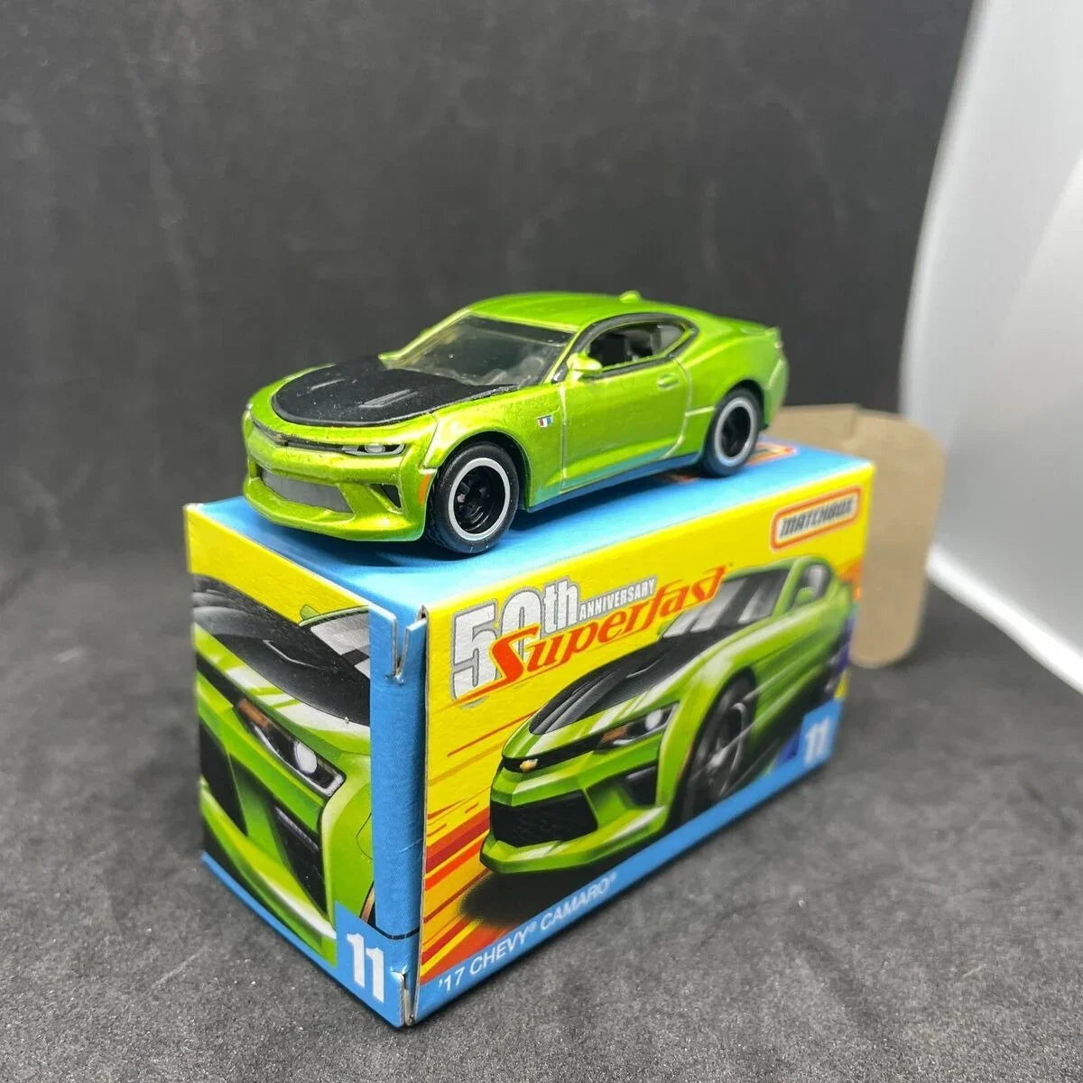 Matchbox 50th Anniversary SuperFast '17 Chevy Camaro (Hard to find) - Jaiman Toys