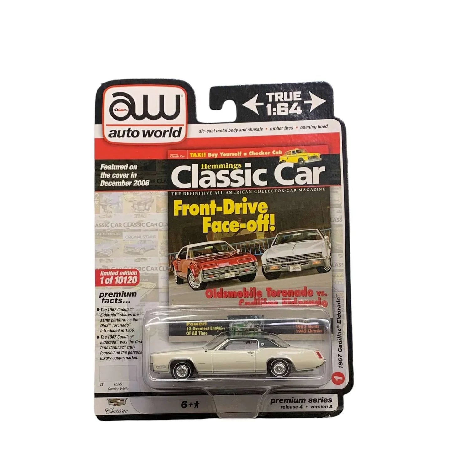 AW Auto World 1967 Cadillac Eldorado 1:64 premium series die-cast - Jaiman Toys