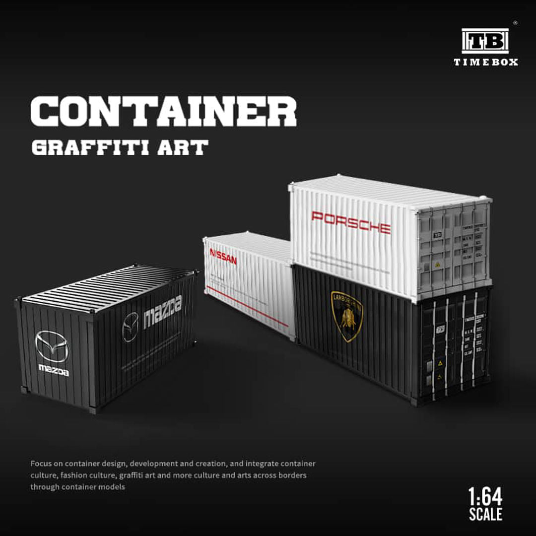 TIME BOX 1:64 Diecast 20ft Container – NISSAN Edition | Premium Metal Accessory For Dioramas & Display