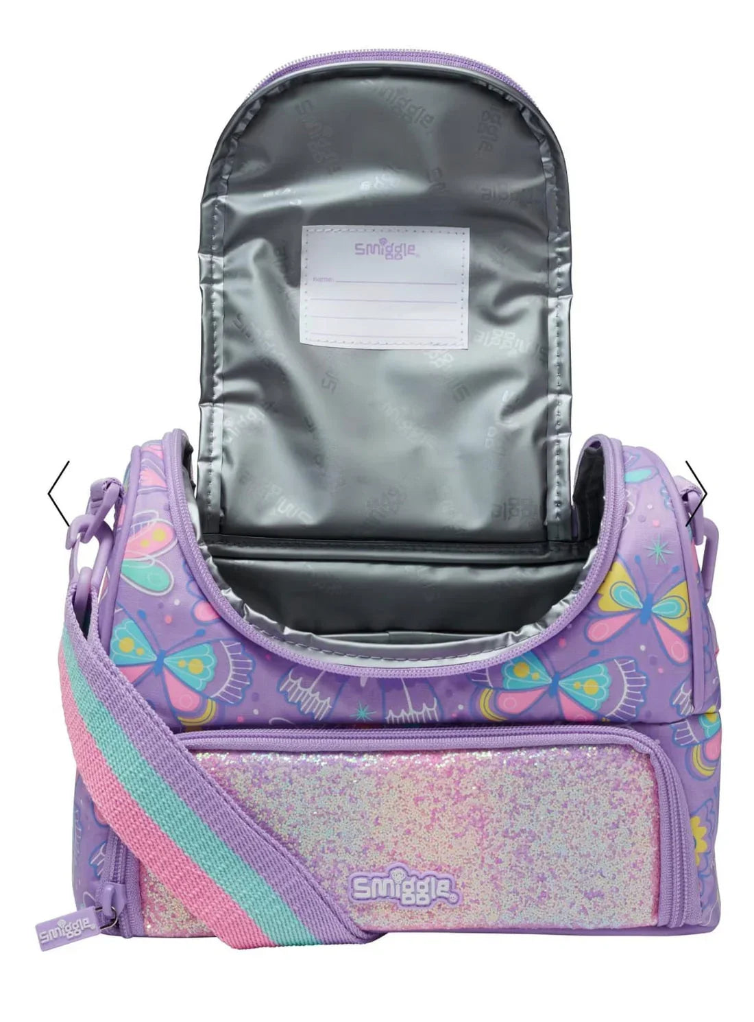 Smiggle Lunch Bag : Butterfly Double Decker 7 Inch For Kids - Jaiman Toys