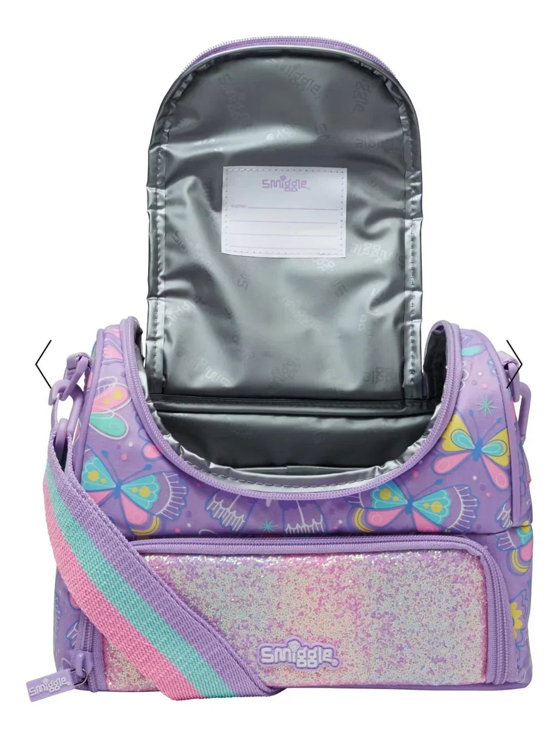 Smiggle Lunch Bag : Butterfly Double Decker 7 Inch For Kids - Jaiman Toys