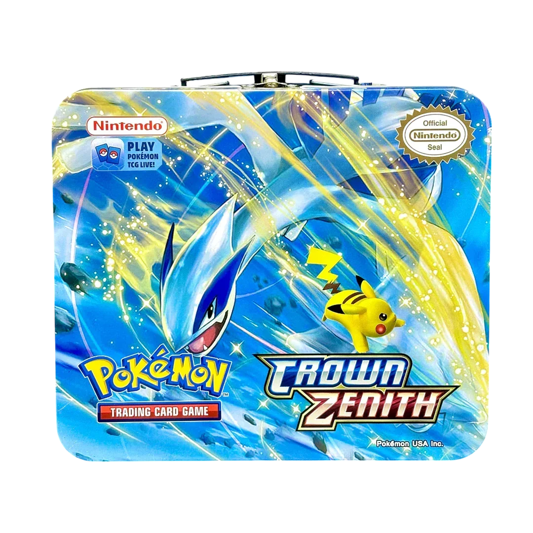 Playing Cards Sword & Shield Crown Zenith Tin Box With Cards (Blue) –  Jaiman Toys