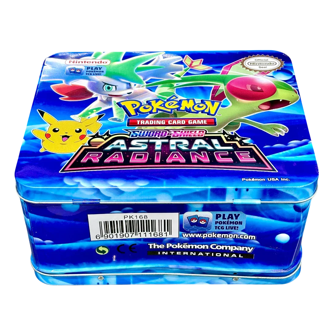 Pokemon Playing Cards Sword & Shield Crown Zenith Tin Box With Cards (Blue) - Jaiman Toys