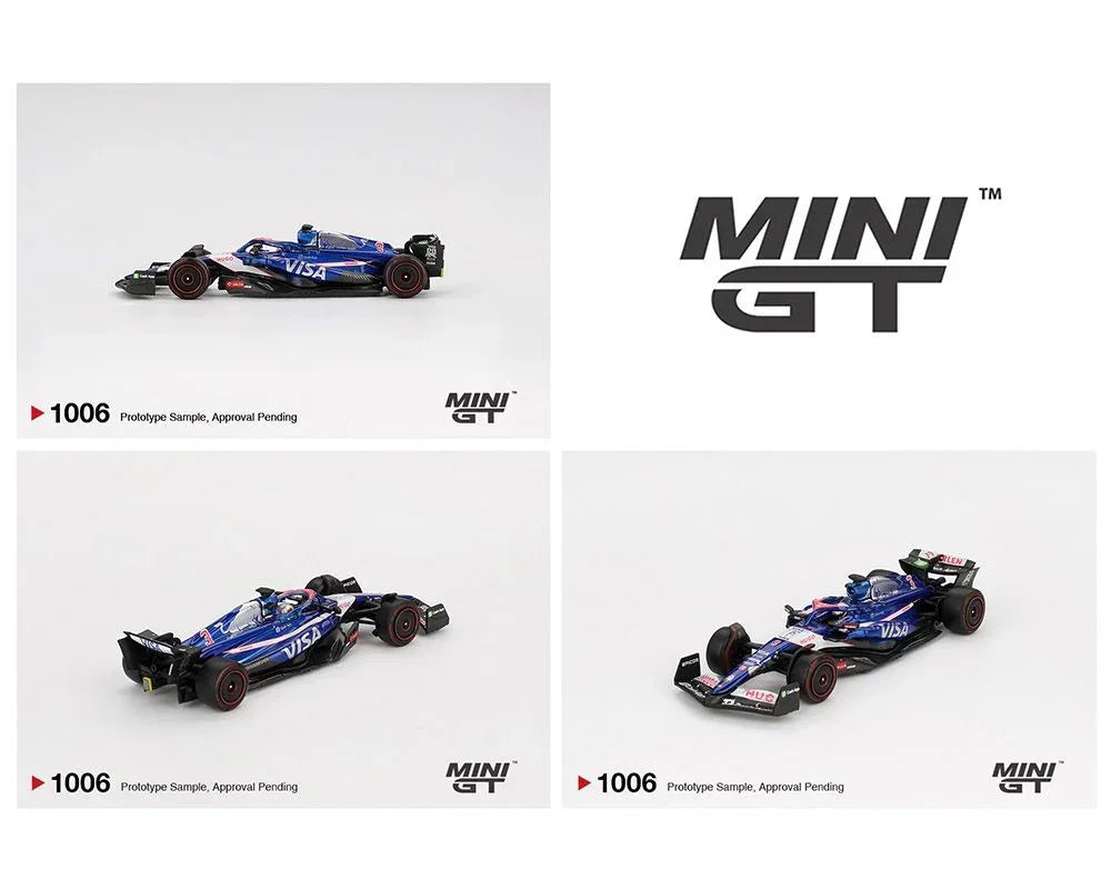 Mini GT 1:64 Blister Pack Racing Duo β RB VCARB F1 Ricciardo Bahrain GP 2024 + LBWK Nissan Silvia S15 Drift Collectibles
