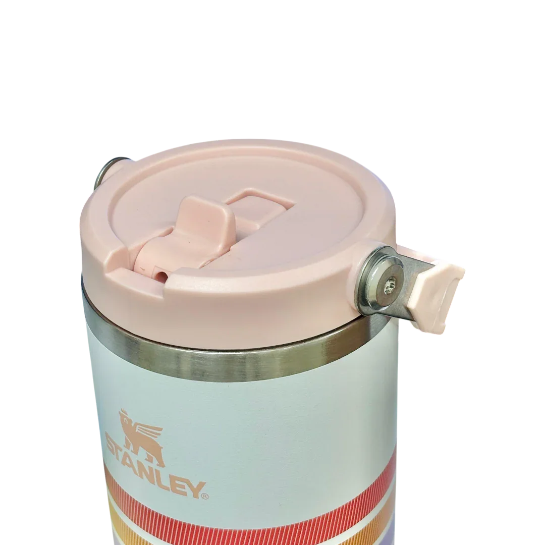 Stanley IceFlow™ Flip Straw Tumbler | 887ml (30 oz) – White | Vacuum Insulated Stainless Steel Tumbler with Flip Straw, Leak-Resistant Lid & Carry Handle - Jaiman Toys