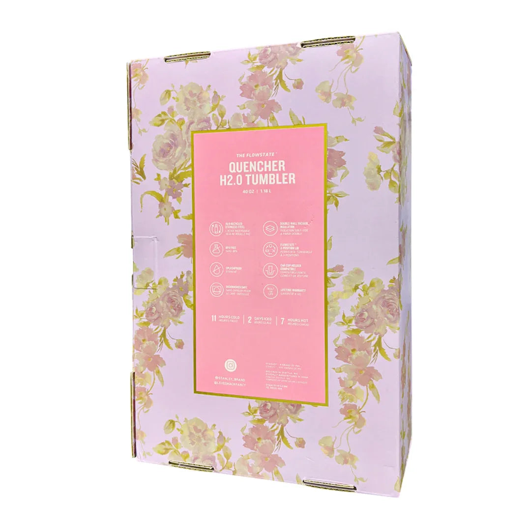 STANLEY LoveShack Fancy Quencher H2.0 FlowState Stainless Steel Vacuum Insulated Tumbler with Lid and Straw for Water, Iced Tea or Coffee (Heather, 40 oz) - Jaiman Toys