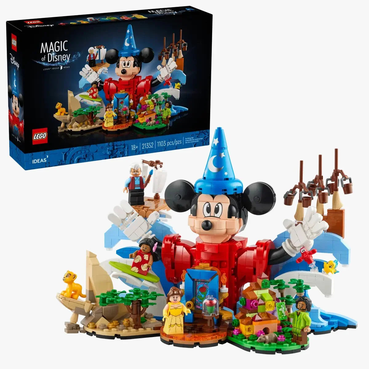 LEGO Ideas Magic of Disney Set, Gift for Adults 21352 (1103 Pieces) - Jaiman Toys