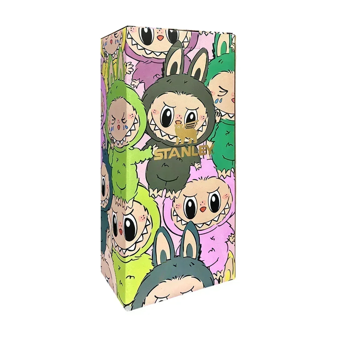 Stanley X Labubu The Quencher H2.0 FlowState™ Tumbler | 1.18L with Straw for Water (40 oz) - Jaiman Toys