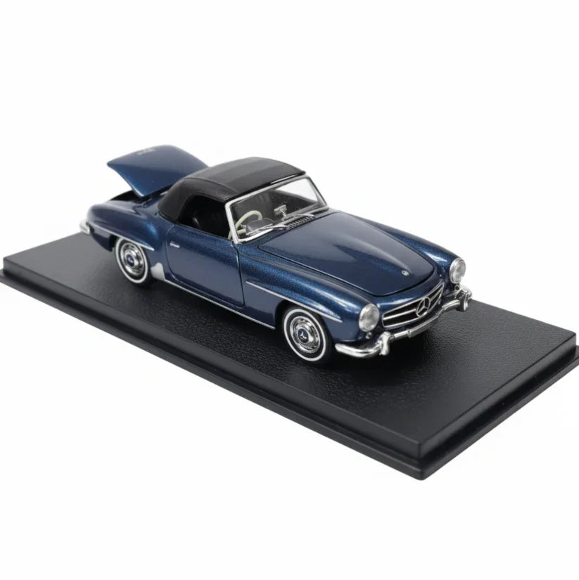 GFCC 1:64 1957 Mercedes-Benz 190SL Metalic Blue Diecast Model