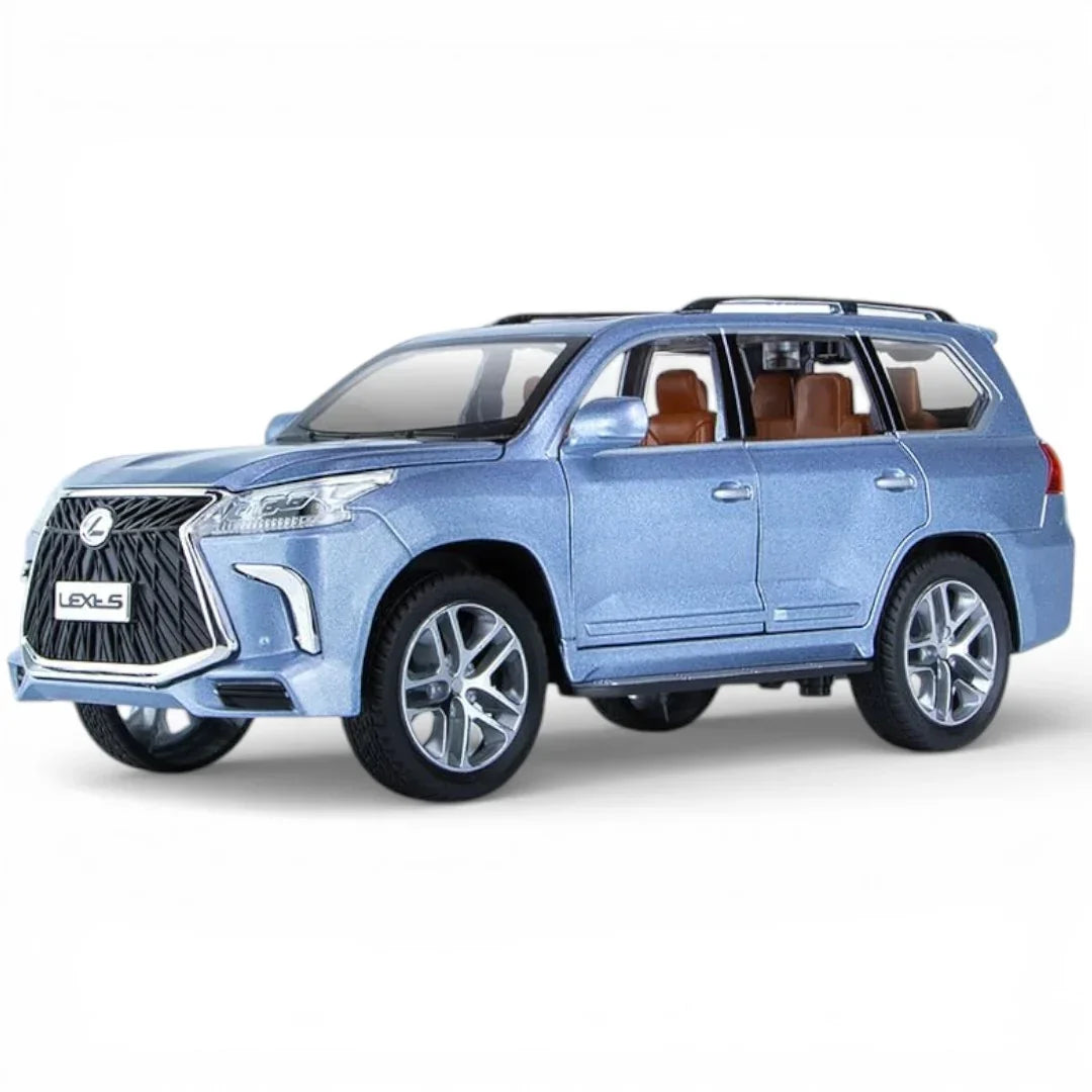 Lexus 1:24 Alloy Metal Pull Back Die-Cast Car – Off-Road in Luxury SUV Model Openable Doors with Realistic Sound & Light