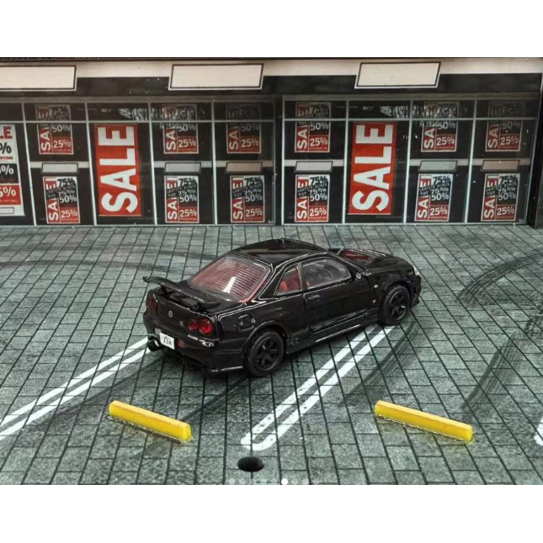 Shadow 1:64 Nissan Skyline GT-R R34 Z-Tune Diecast Model Car | Premium Collectible with 3 Color Variants
