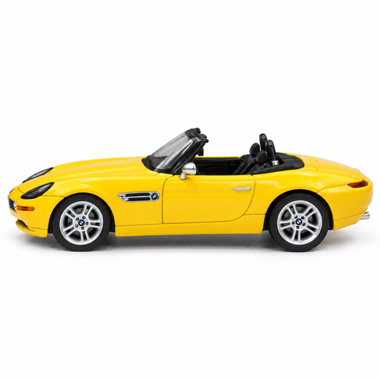 Welly 1:64 BMW Z8 Roadster Yellow Die-Cast Metal Model Car