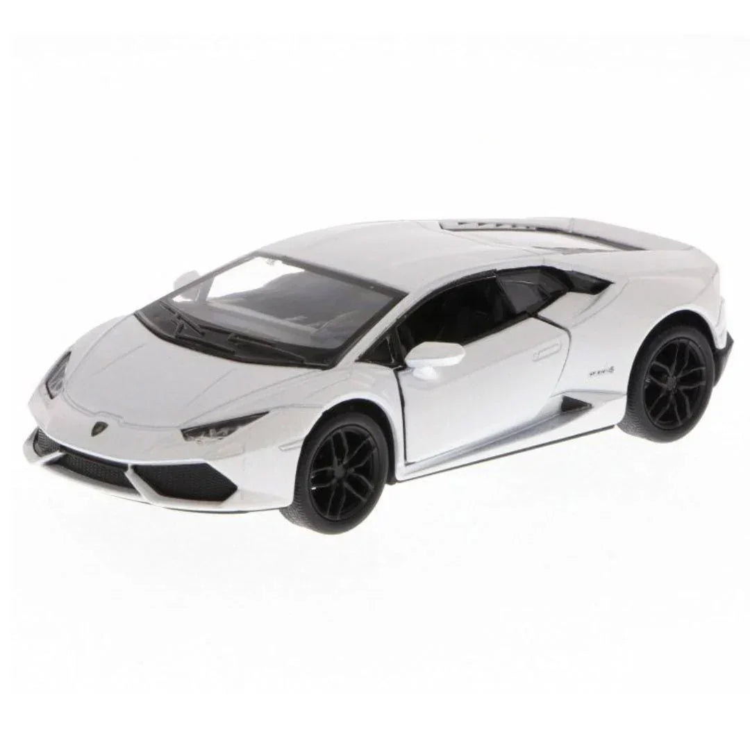 KiNSMART Lamborghini Huracán LP 610-4 – 1:36 Scale Die-Cast Model Car – 5-Inch Pullback Toy Car White