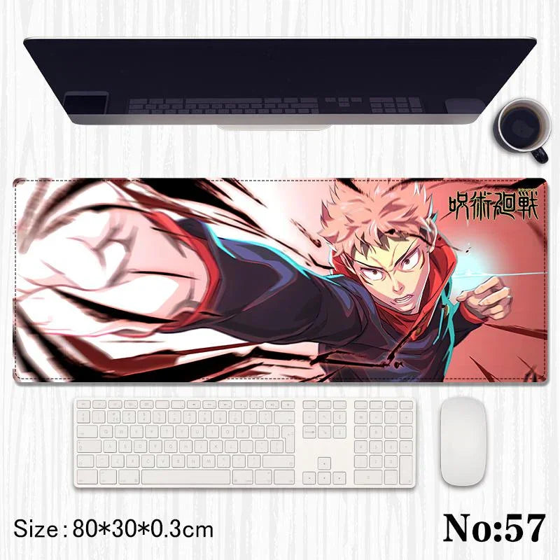 Jujutsu Kaisen Printed Mouse Pad, Desk Mat Rubber Base for Desktop , Laptop , Keyboard , Mouse - Jaiman Toys