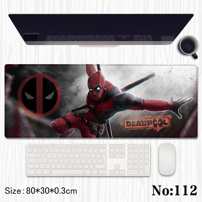 Deadpool Printed Mouse Pad, Desk Mat Rubber Base for Desktop , Laptop , Keyboard , Mouse - Jaiman Toys