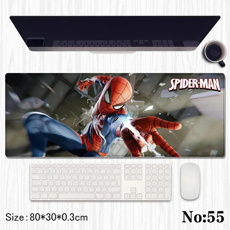 Spider-man Printed Mouse Pad, Desk Mat Rubber Base for Desktop , Laptop , Keyboard , Mouse - Jaiman Toys