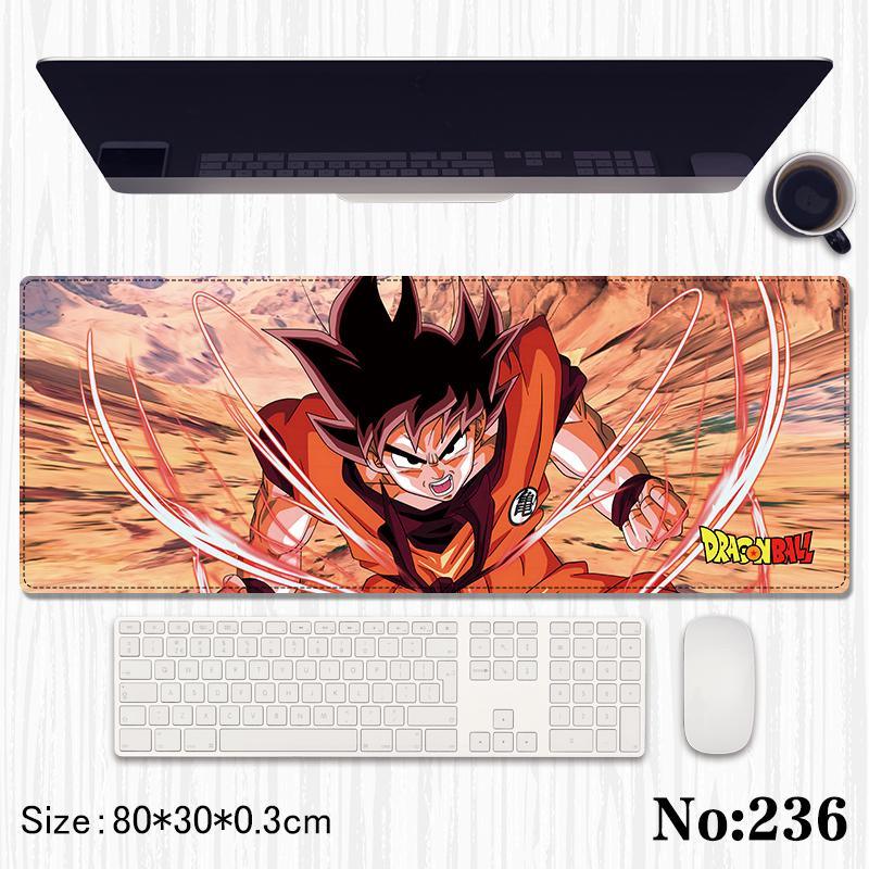 DragonBall Z Printed Mouse Pad, Desk Mat Rubber Base for Desktop , Laptop , Keyboard , Mouse - Jaiman Toys