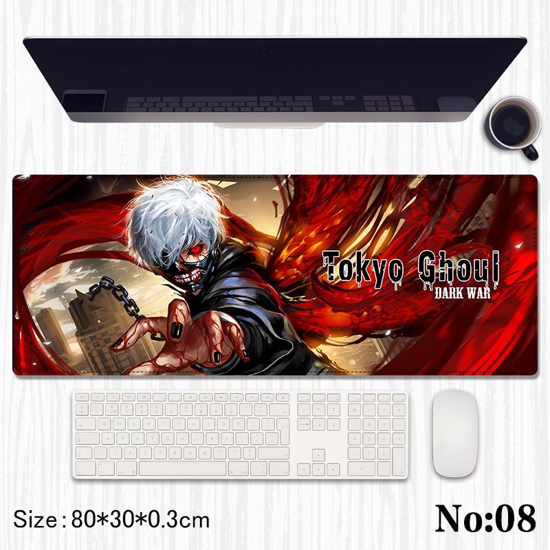 Tokyo Ghoul Printed Mouse Pad, Desk Mat Rubber Base for Desktop , Laptop , Keyboard , Mouse - Jaiman Toys