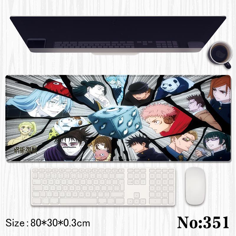 Jujutsu Kaisen Printed Mouse Pad, Desk Mat Rubber Base for Desktop , Laptop , Keyboard , Mouse - Jaiman Toys