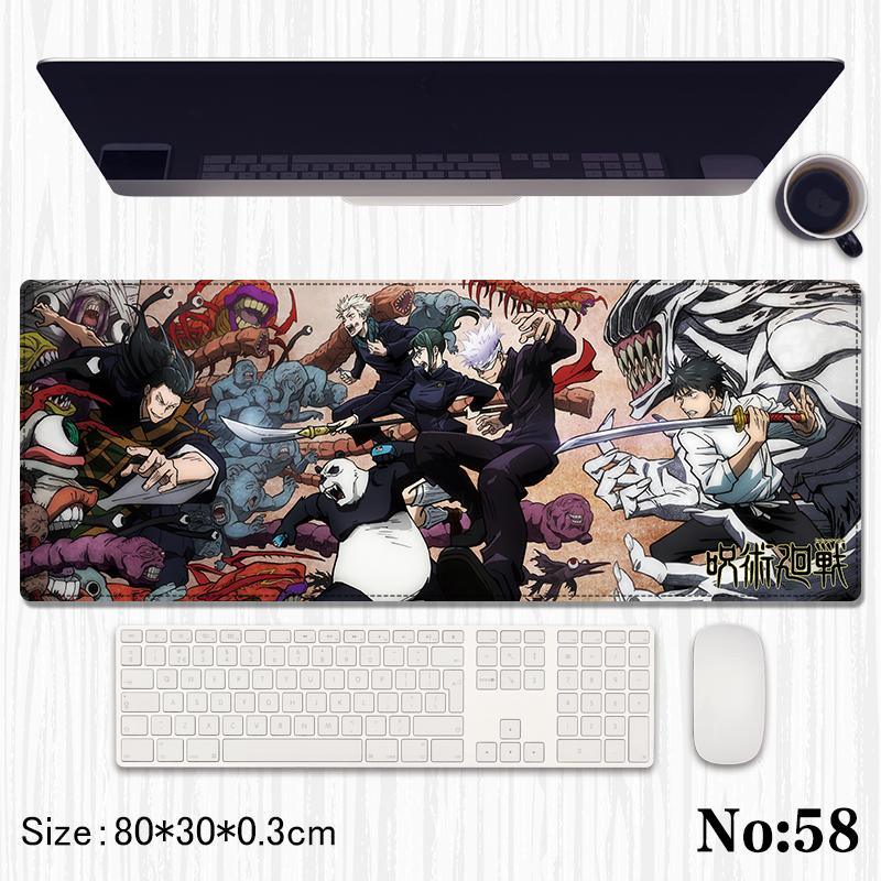 Jujutsu Kaisen Printed Mouse Pad, Desk Mat Rubber Base for Desktop , Laptop , Keyboard , Mouse - Jaiman Toys