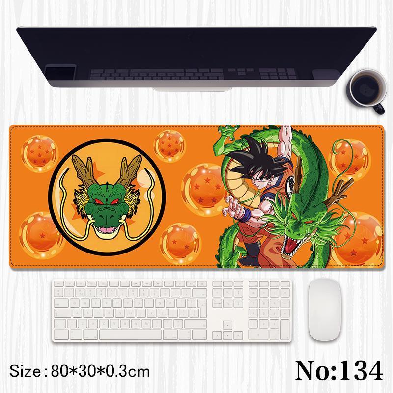DragonBall Z Printed Mouse Pad, Desk Mat Rubber Base for Desktop , Laptop , Keyboard , Mouse - Jaiman Toys