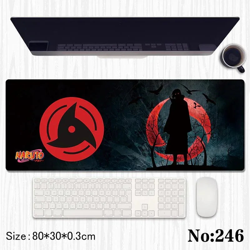 Naruto Printed Mouse Pad, Desk Mat Rubber Base for Desktop , Laptop , Keyboard , Mouse - Jaiman Toys