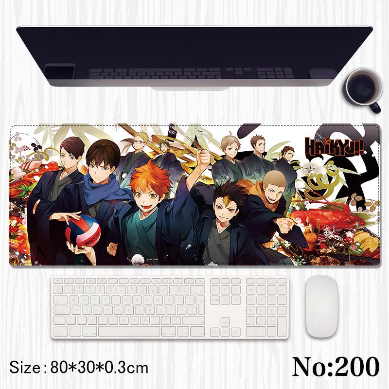 Haikyu!! Printed Mouse Pad, Desk Mat Rubber Base for Desktop , Laptop , Keyboard , Mouse - Jaiman Toys
