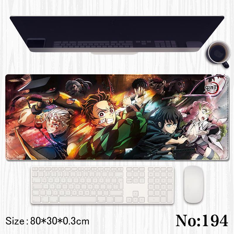 Demon Slayer Printed Mouse Pad, Desk Mat Rubber Base for Desktop , Laptop , Keyboard , Mouse - Jaiman Toys