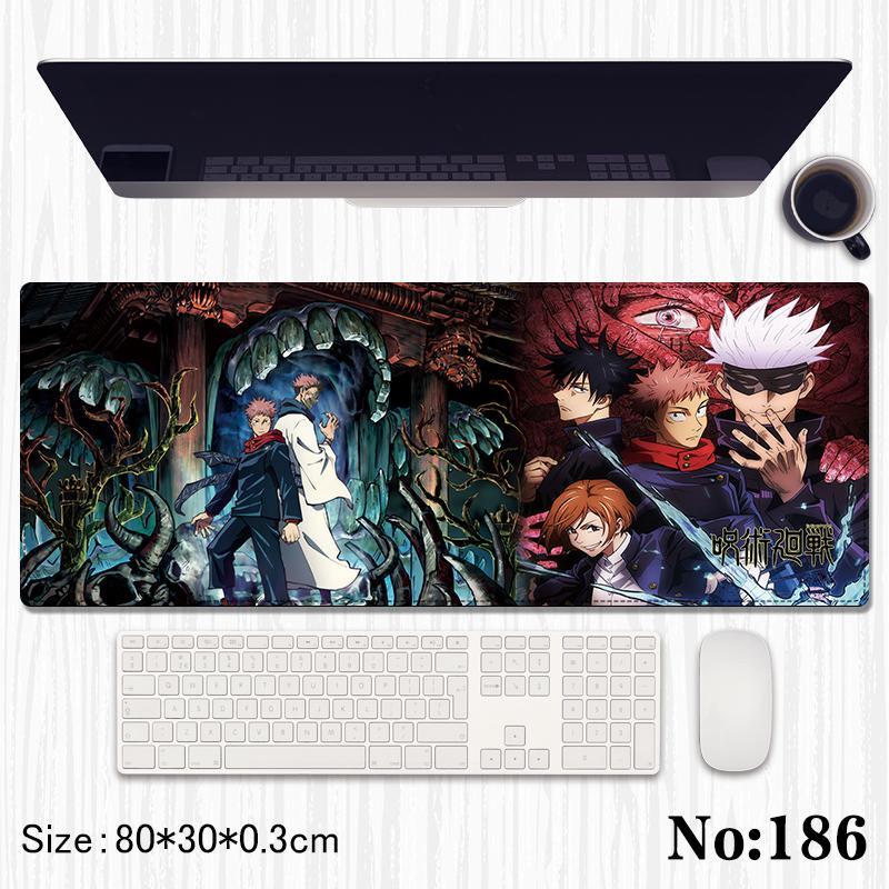 Jujutsu Kaisen Printed Mouse Pad, Desk Mat Rubber Base for Desktop , Laptop , Keyboard , Mouse - Jaiman Toys