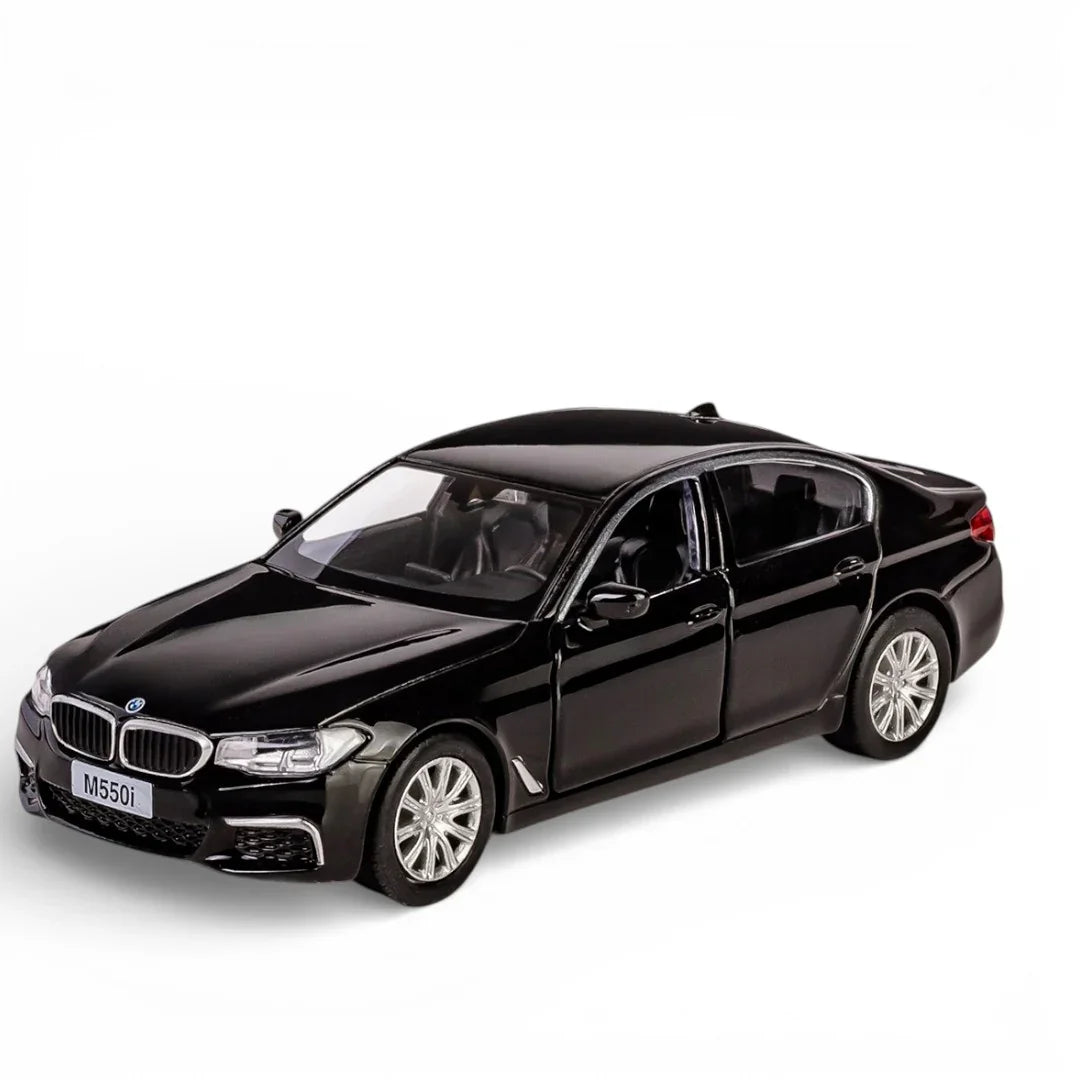 RMZ City BMW M550i 1:36 Die-Cast Alloy Car | Pull Back & Go | Openable Doors | 2 Color Variants