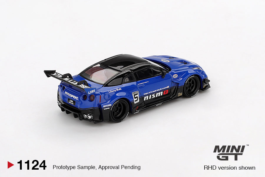 Mini GT 1:64 LB★Works Racing Duo – GT Nissan 35GT-RR Ver.2 Blue & Jaguar C-X75 Black LHD Diecast Models