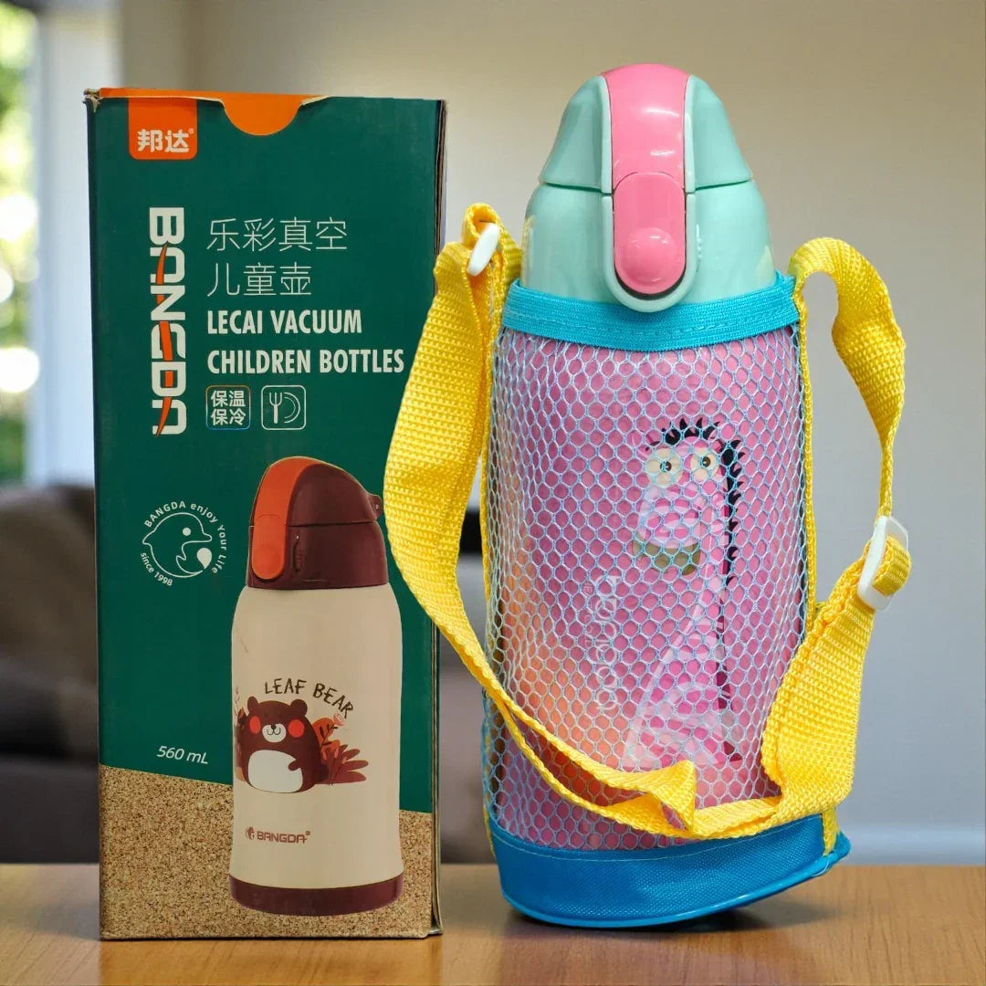Bangda 560ml Stainless Steel Lecai Vacuum Children Water Bottle – Bangda Heat/Cold Theme