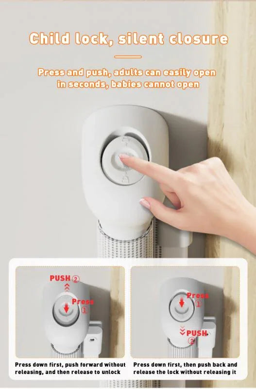 SG027 Baby Safety Gate - Retractable β Adjustable Width Auto-Lock Mesh Safety Barrier for Doorways & Stairs (No-Drill Space-Saving Design)