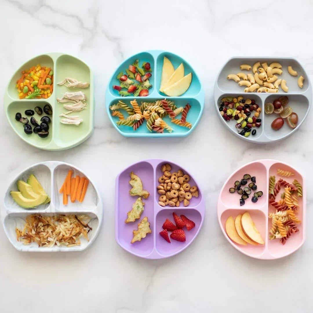 Bumkins Silicone Grip Dish Blue for Toddlers - Jaiman Toys