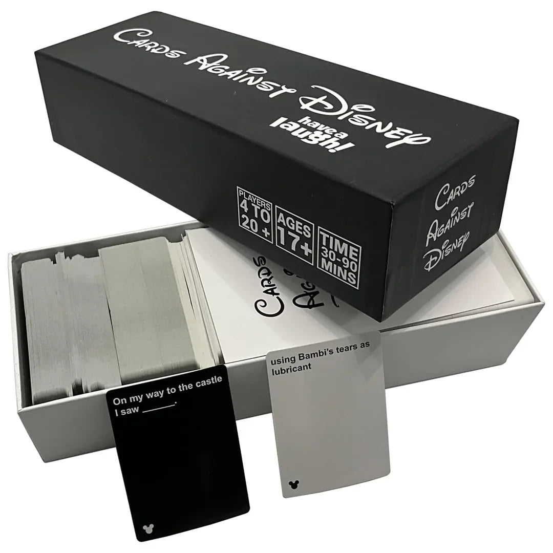 Cards Against Disney The Table Cards Game Party Cards for Adult (Black Box) - Jaiman Toys
