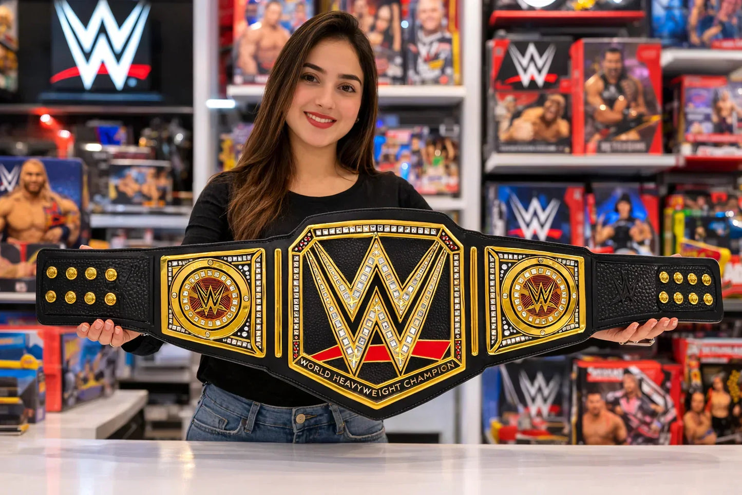 WWE World Heavyweight Championship Replica Belt – Heavy Quality (120 cm)