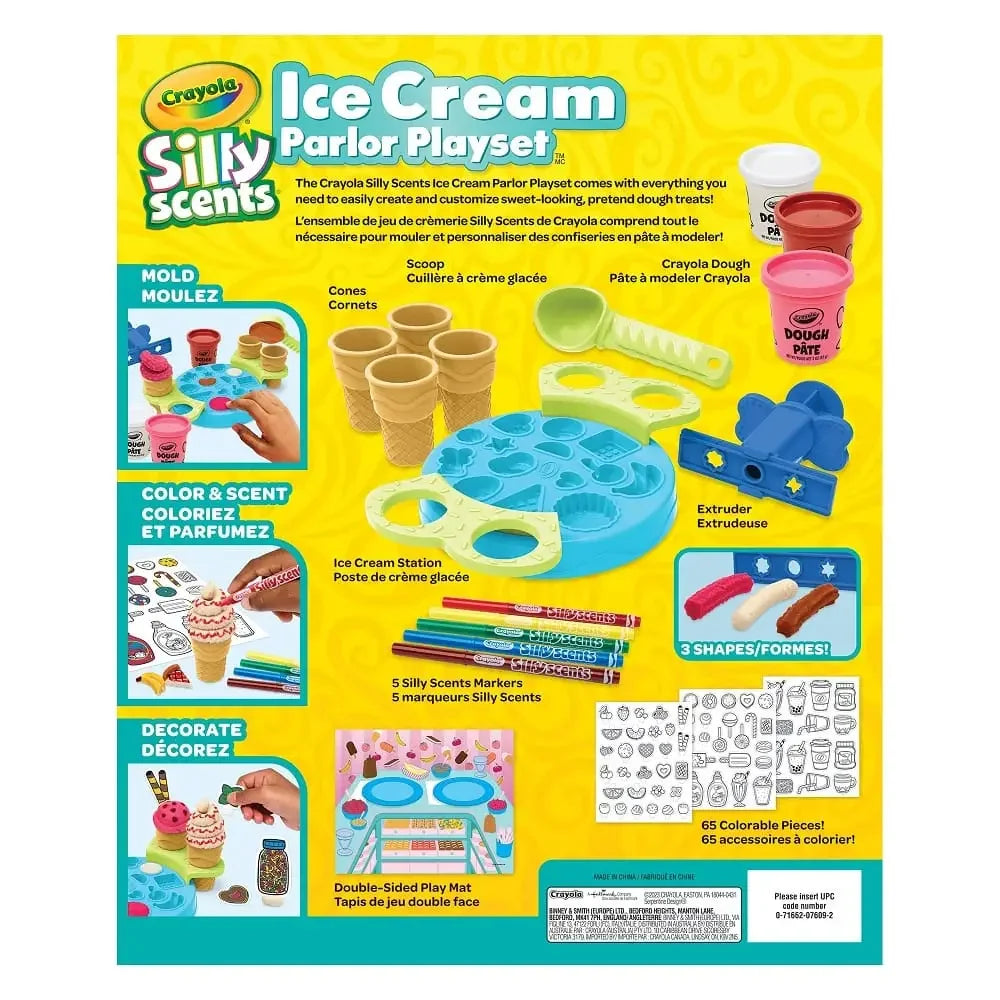 Crayola Silly Scents Ice Cream Parlor Play Dough Playset for 4+ Years - Jaiman Toys