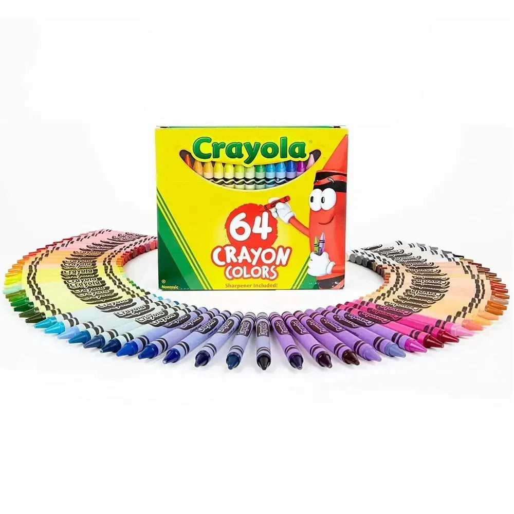 Crayola 64 Crayon Box for Age 3+ Years - Jaiman Toys
