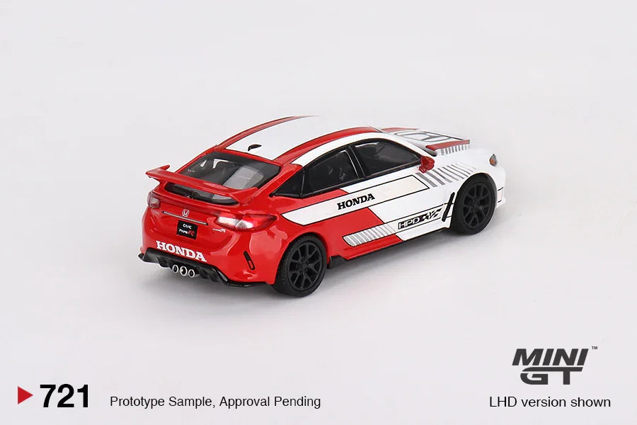 Mini GT Honda Civic Type R 2 (2023) Pace Car - White Edition - Jaiman Toys
