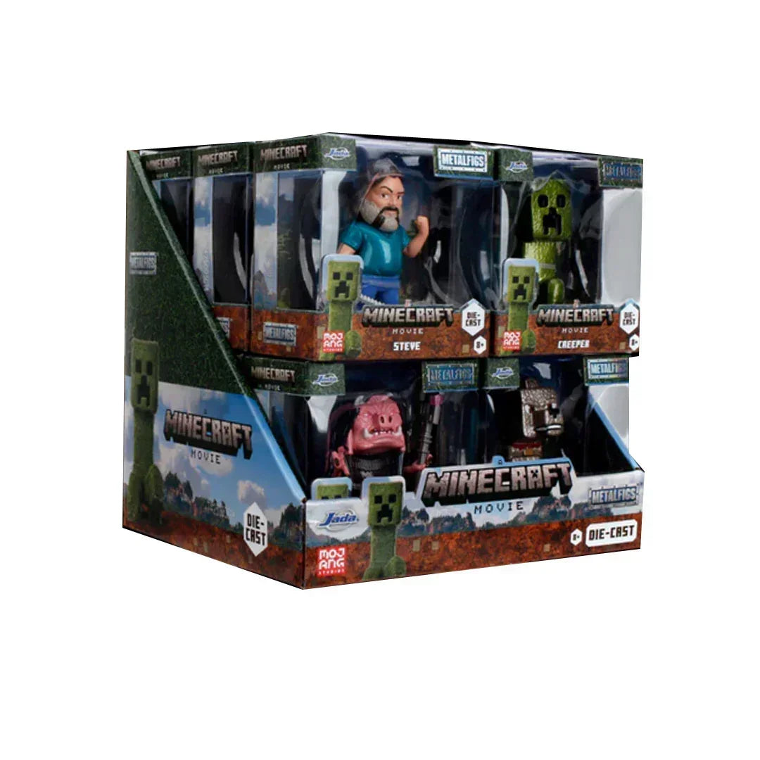 Jada Metalfigs Minecraft Movie 2.5-Inch Die-Cast Figures – Collectible Set - Steve