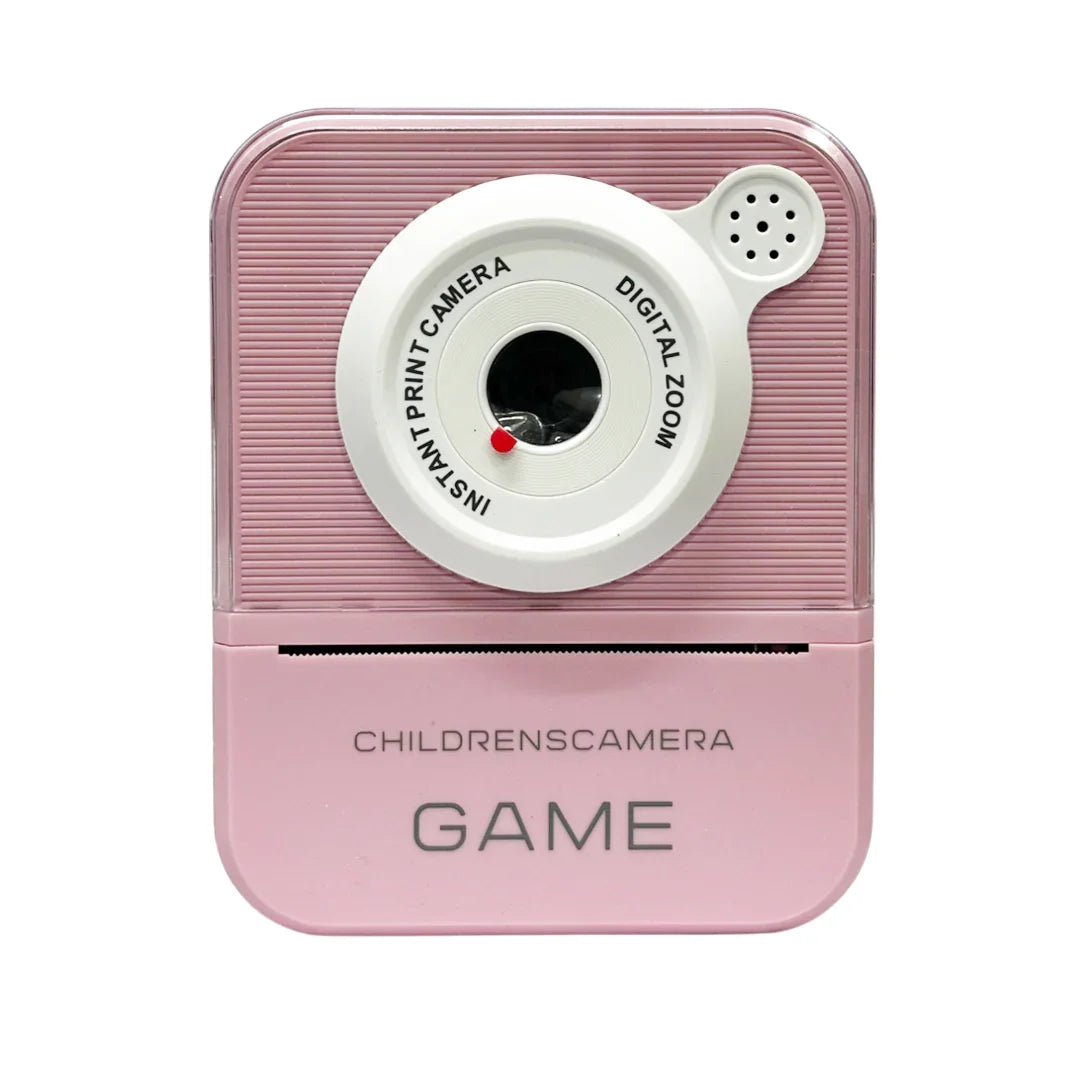 Print Camera - DIY Instant Digital Camera - Thermal Paper Printing Photo For Kids (pink) - Jaiman Toys