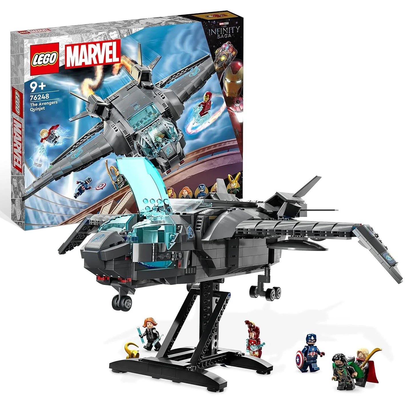 LEGO Marvel The Avengers Quinjet 76248 Building Set (795 Pieces) - Jaiman Toys
