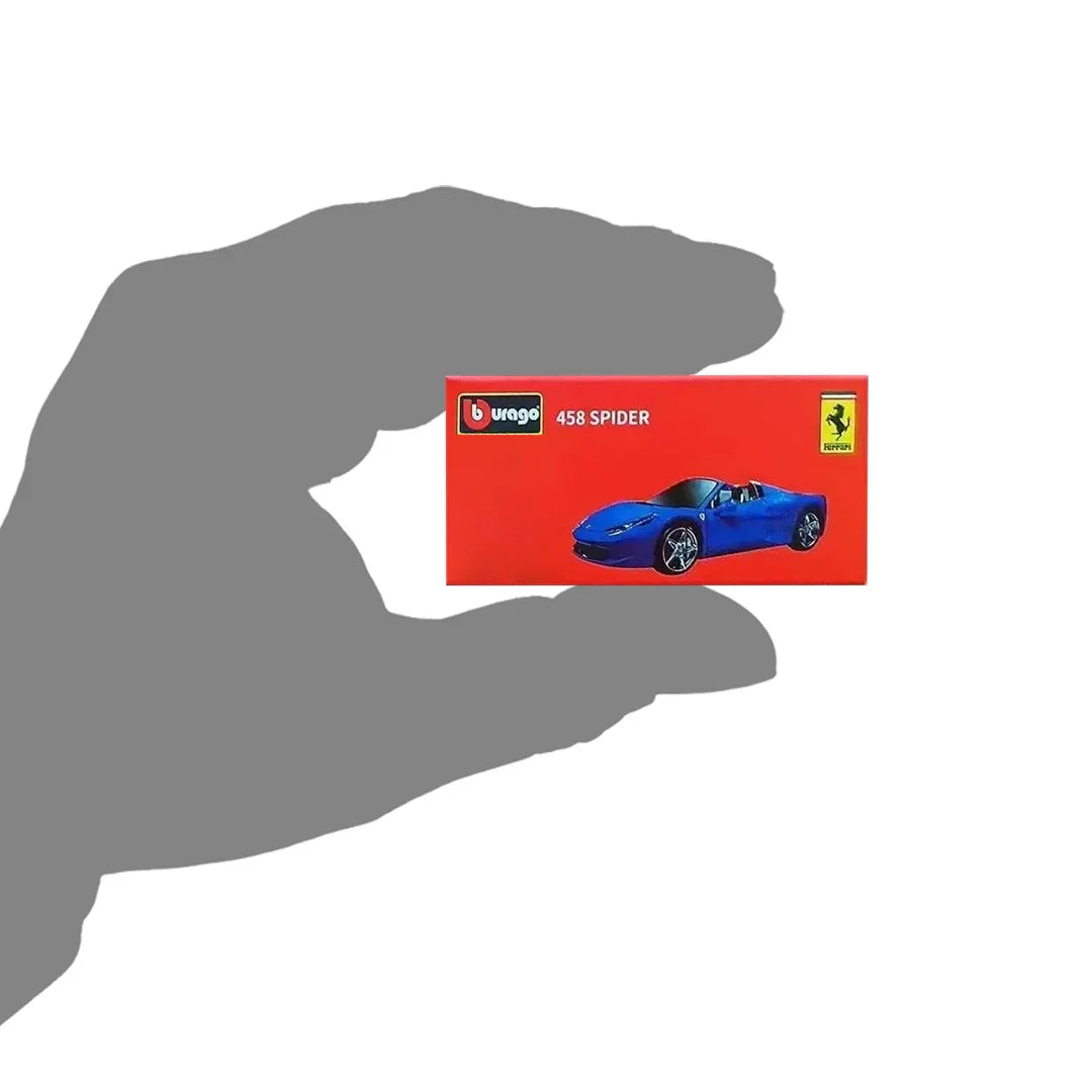 Bburago 458 Spider Racing Sport Model Car 1:64 Scale - Jaiman Toys