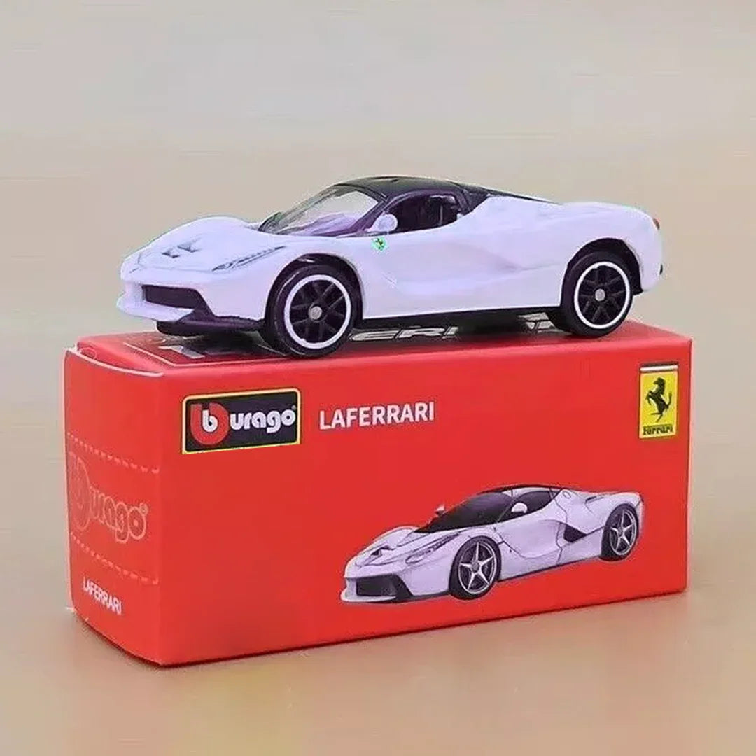 Bburago LaFerrari Racing Sport Model Car 1:64 Scale (White) – Diecast