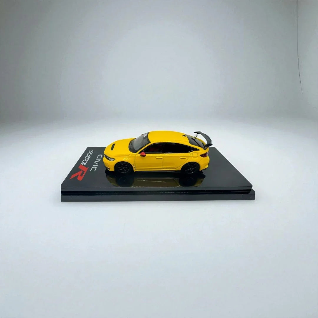 1:64 Hobby Japan HJ642063Y Honda Civic Type R (FL5) Die-Cast Model Car – Yellow - Jaiman Toys