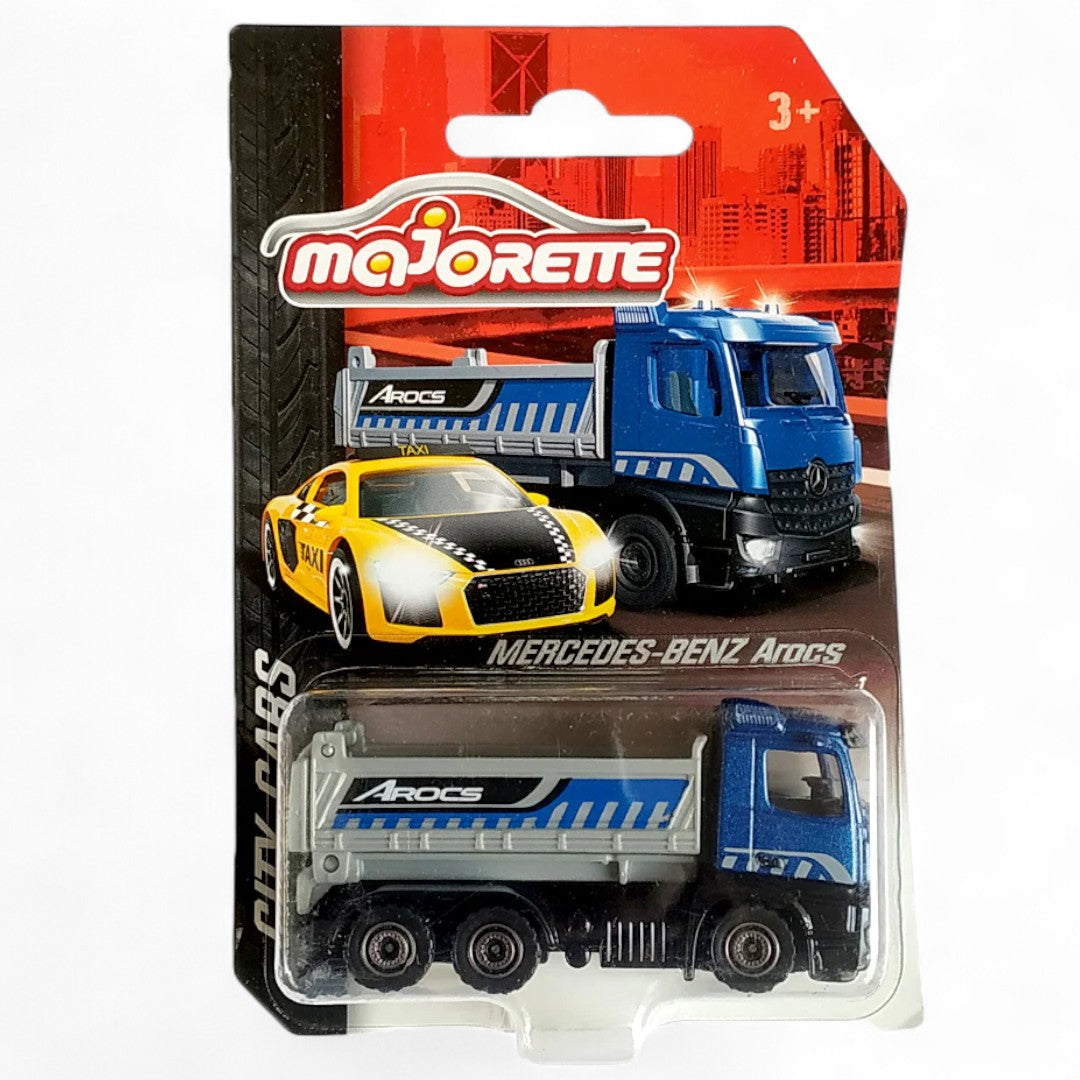 Majorette City Cars Mercedes-Benz Arocs - Blue / Grey - 2025 Card