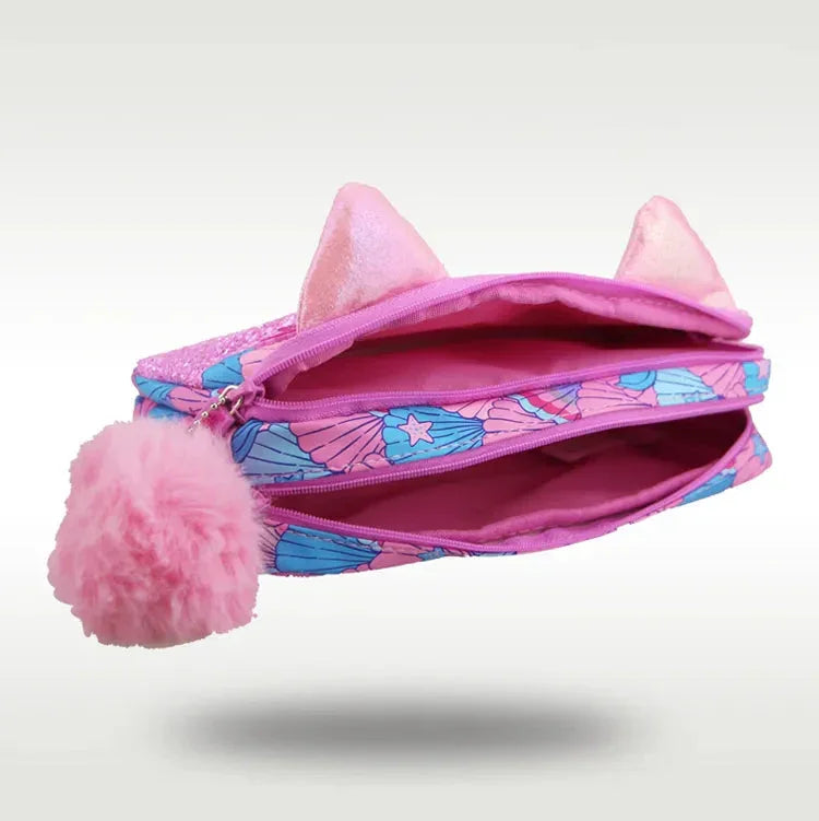 Smiggle Kitty Pencil Case Pouch For Kids - Jaiman Toys